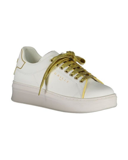 Gaelle Paris White Polyethylene Sneaker