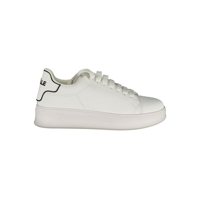 Gaelle Paris White Polyethylene Sneaker