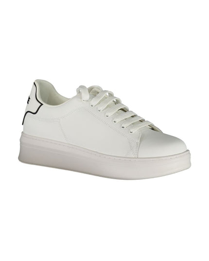 Gaelle Paris White Polyethylene Sneaker