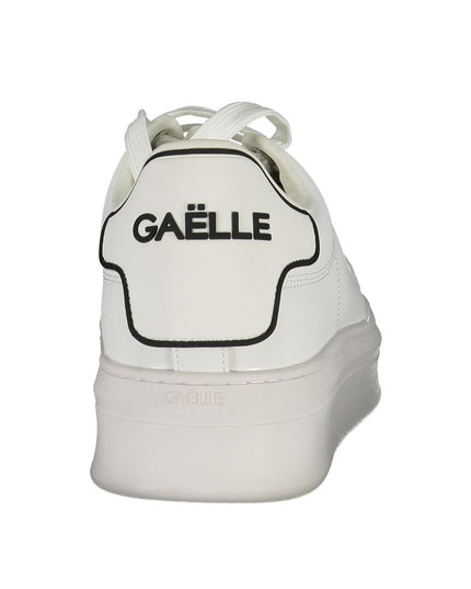 Gaelle Paris White Polyethylene Sneaker