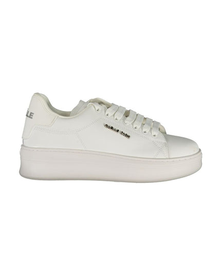 Gaelle Paris White Leather Sneaker
