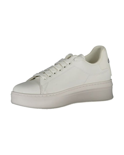 Gaelle Paris White Leather Sneaker