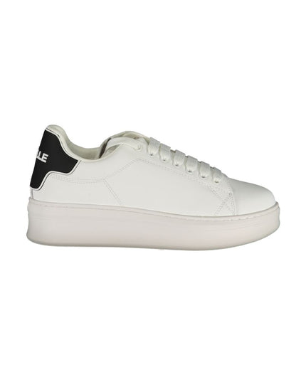 Gaelle Paris White Polyethylene Sneaker