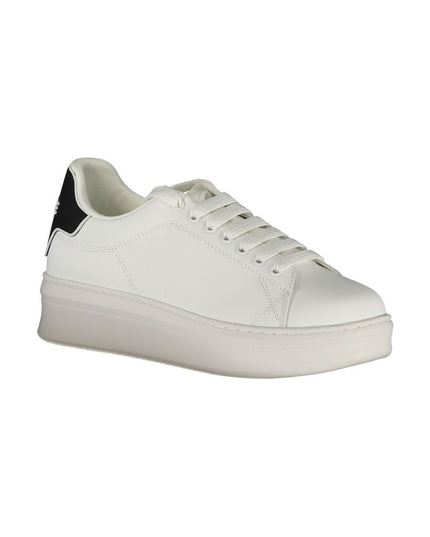 Gaelle Paris White Polyethylene Sneaker