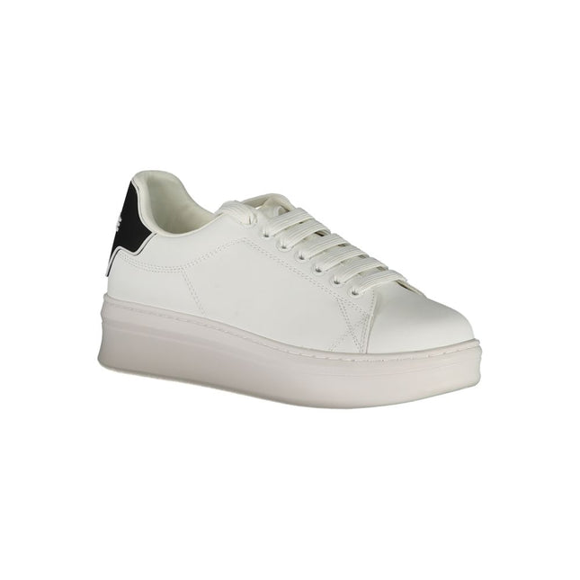 Gaelle Paris White Polyethylene Sneaker