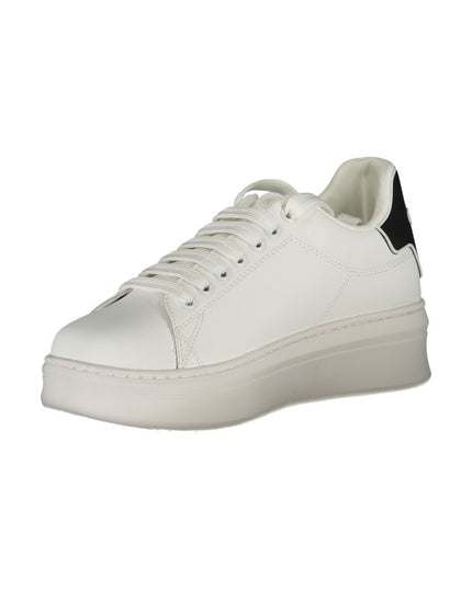 Gaelle Paris White Polyethylene Sneaker