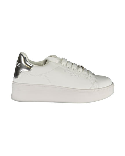 Gaelle Paris White Polyethylene Sneaker