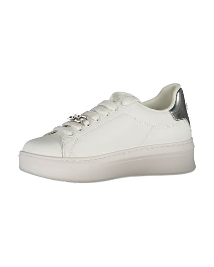 Gaelle Paris White Polyethylene Sneaker