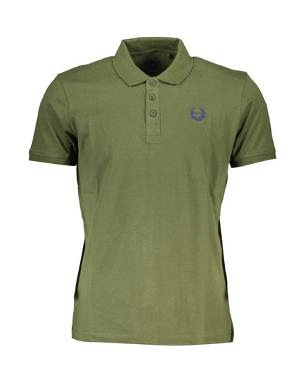 Gianmarco Venturi Green Cotton Polo Shirt