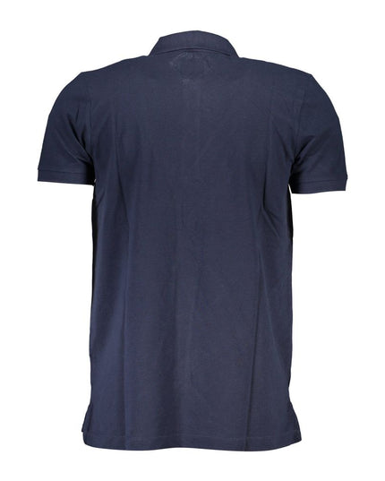 Gianmarco Venturi Blue Cotton Polo Shirt