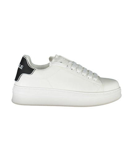 Gaelle Paris White Polyethylene Sneaker
