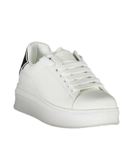 Gaelle Paris White Polyethylene Sneaker
