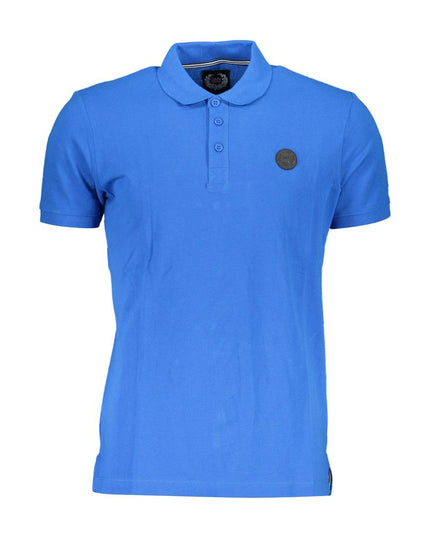 Gianmarco Venturi Blue Cotton Polo Shirt