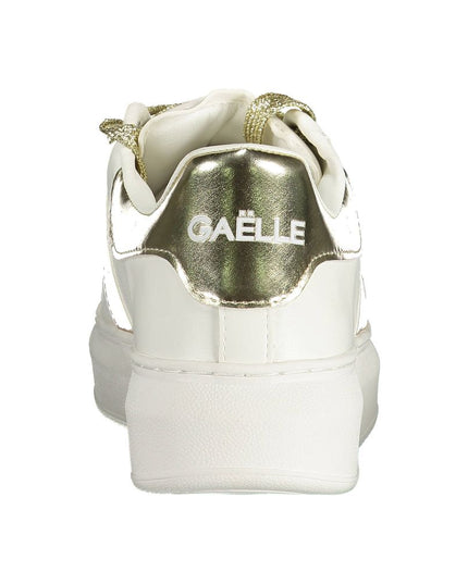 Gaelle Paris White Polyethylene Sneaker