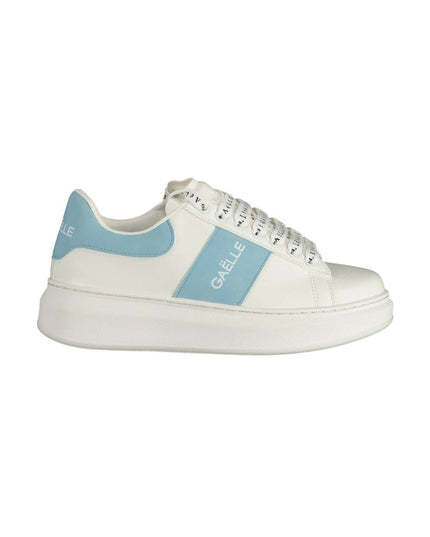 Gaelle Paris White Polyethylene Sneaker