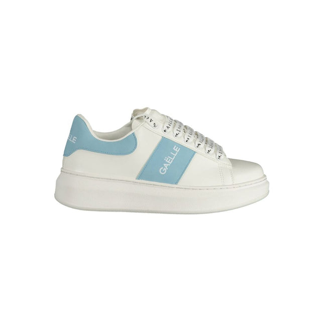 Gaelle Paris White Polyethylene Sneaker