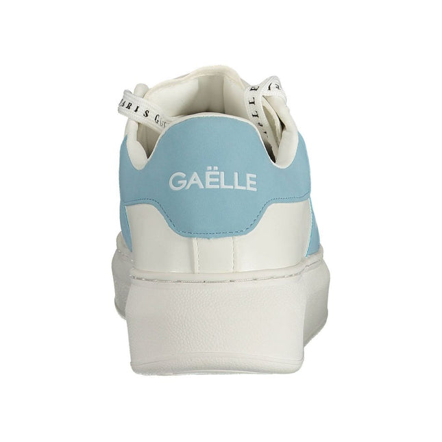 Gaelle Paris White Polyethylene Sneaker