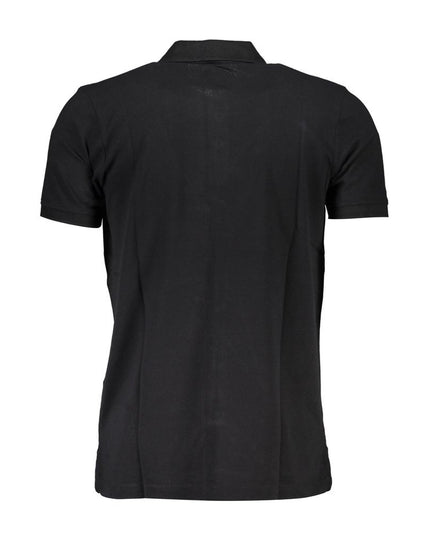 Gianmarco Venturi Black Cotton Polo Shirt