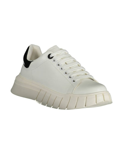 Gaelle Paris White Polyester Sneaker