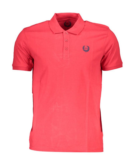 Gianmarco Venturi Red Cotton Polo Shirt