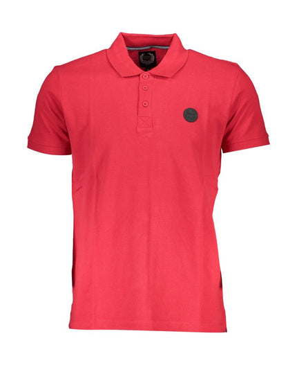 Gianmarco Venturi Red Cotton Polo Shirt