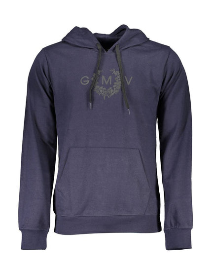 Gianmarco Venturi Blue Cotton Sweatshirt