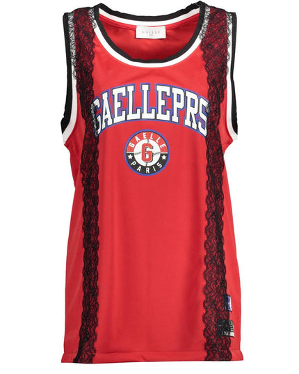 Gaelle Paris Red Polyester T-Shirt