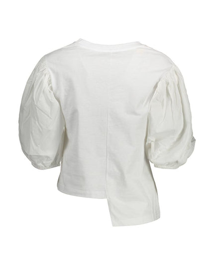 Gaelle Paris White Cotton T-Shirt
