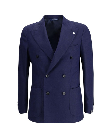 Gi Capri Blue Fleece Wool Coat