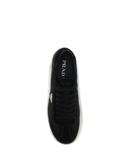 Prada Black Polyamide Low Top Sneakers