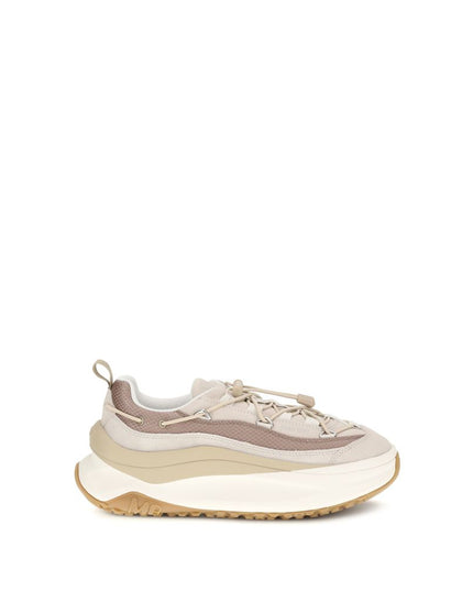 Moon Boot Cream Calf Leather Bos Taurus Athletic Sneakers