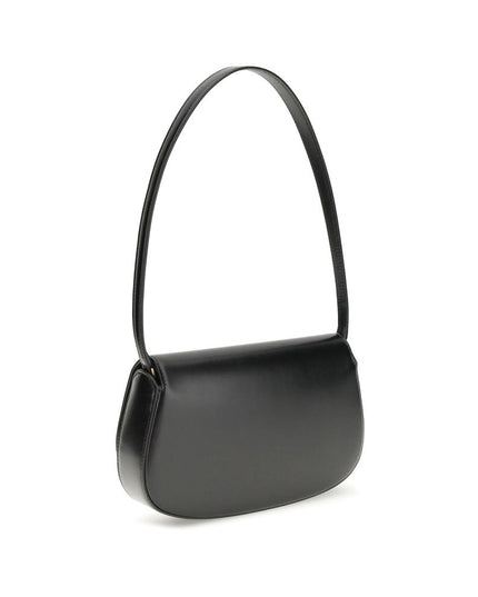 Saint Laurent Black Calf Leather Bos Taurus Shoulder Bag