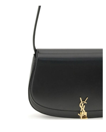 Saint Laurent Black Calf Leather Bos Taurus Shoulder Bag
