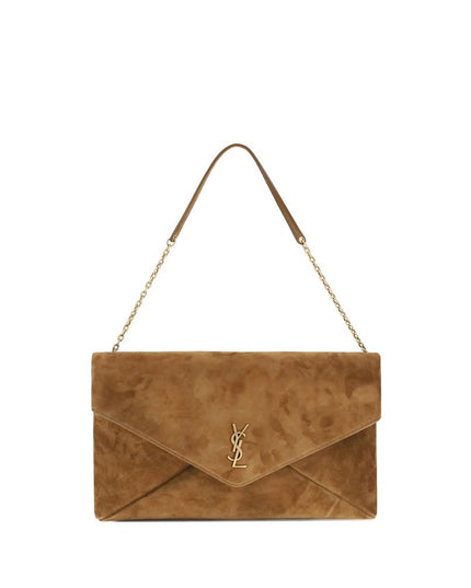 Saint Laurent Beige Calf Leather Bos Taurus Shoulder Bag