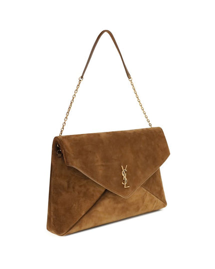 Saint Laurent Beige Calf Leather Bos Taurus Shoulder Bag