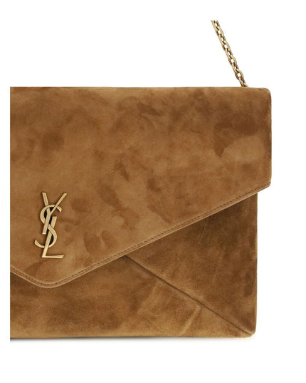 Saint Laurent Beige Calf Leather Bos Taurus Shoulder Bag