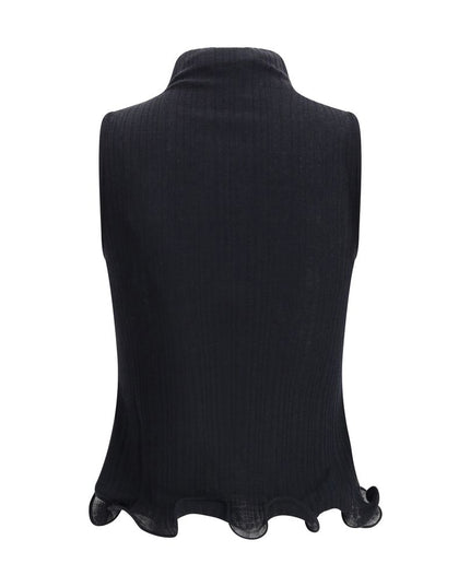 Fendi Black Wool Top