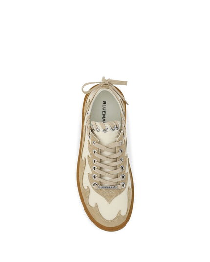 Bluemarble Brown Calf Leather Bos Taurus Low Top Sneakers