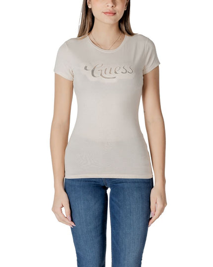 Guess Beige Cotton T-Shirt
