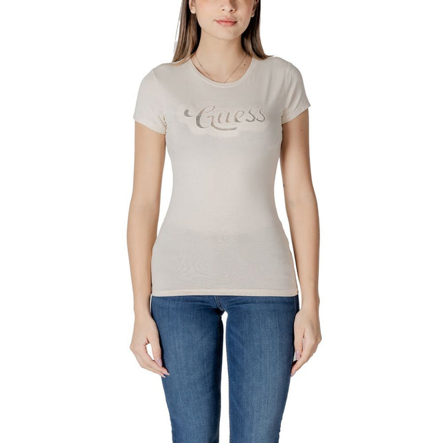 Guess Beige Cotton T-Shirt