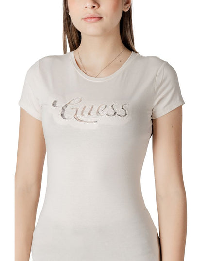 Guess Beige Cotton T-Shirt