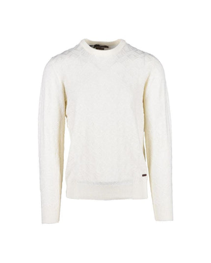 Gianni Lupo Cream Marabou Sweatshirt