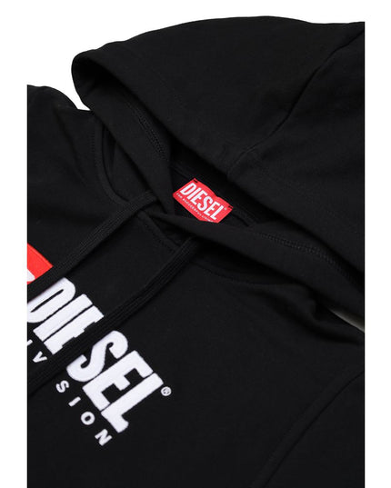 Diesel Black Cotton Hoodie