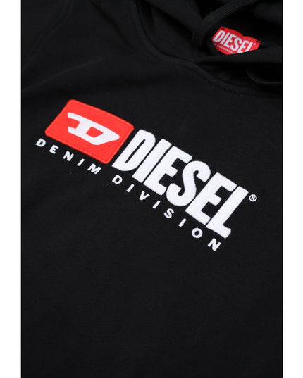 Diesel Black Cotton Hoodie