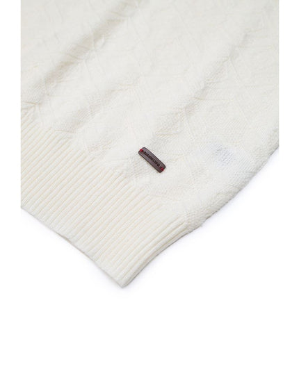 Gianni Lupo Cream Marabou Sweatshirt