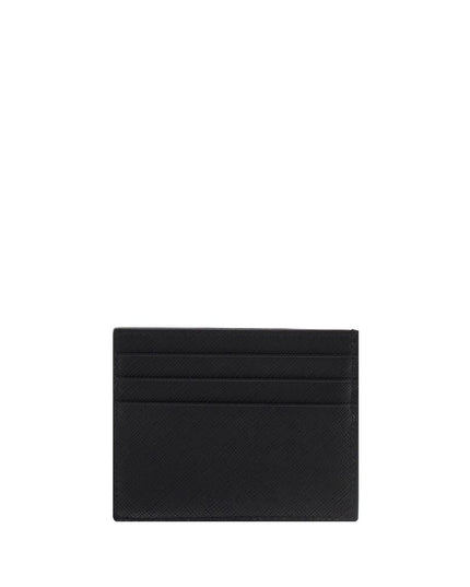 Prada Black Calf Leather Bos Taurus Wallet