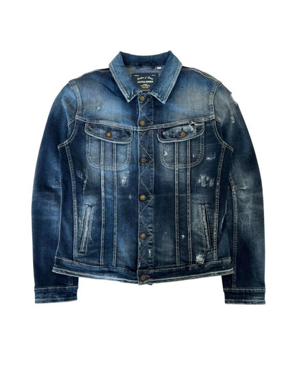 Jack & Jones Blue Cotton Men's Denim Jacket
