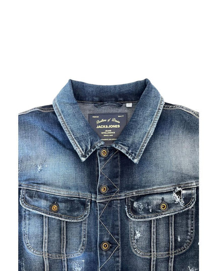 Jack & Jones Blue Cotton Men's Denim Jacket