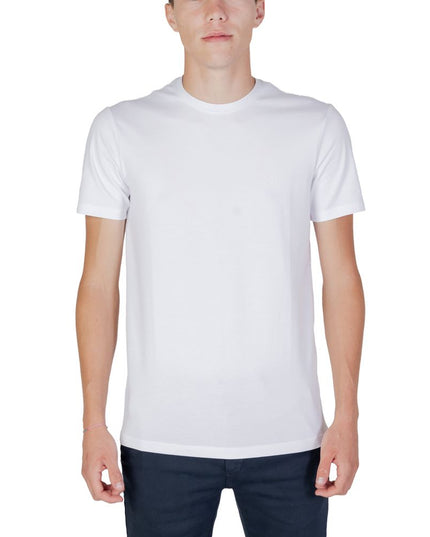 Armani Exchange White Cotton T-Shirt