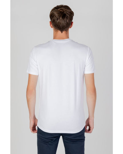 Armani Exchange White Cotton T-Shirt